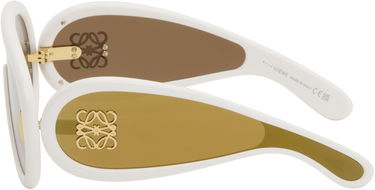 Solbriller Loewe Wave Mask Sunglasses Hvid | LW40108I 192337132728, 2
