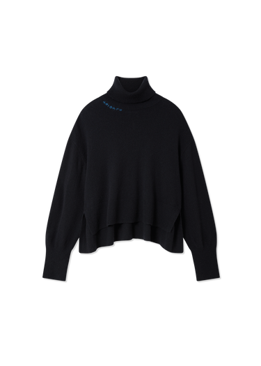 Sweater AXEL ARIGATO Maeve Turtleneck Boxy Fit Cropped Sweater Sort | A3324001, 0