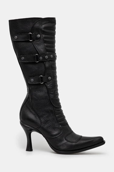 Sneakers og sko VETEMENTS Biker Boots With Buckles Sort | WA66BO110B, 1