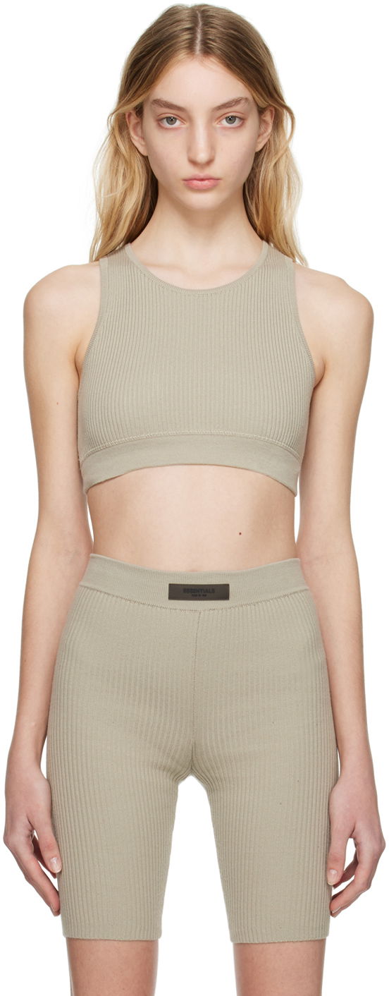 Tanktop Fear of God Fear of God ESSENTIALS Rib Tank Top Grøn | 125BT225153FW, 0