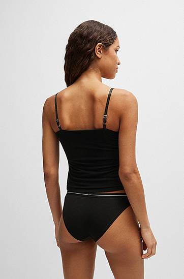 Trusser BOSS BOSS Three-Pack Stretch-Cotton Briefs with Logo Waistbands undefined | 50510016, 1