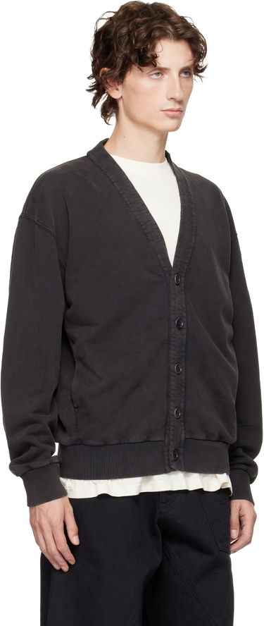 Sweater JW Anderson JW Anderson Garment-Dyed Cardigan Sort | JW0246-PG1842, 1