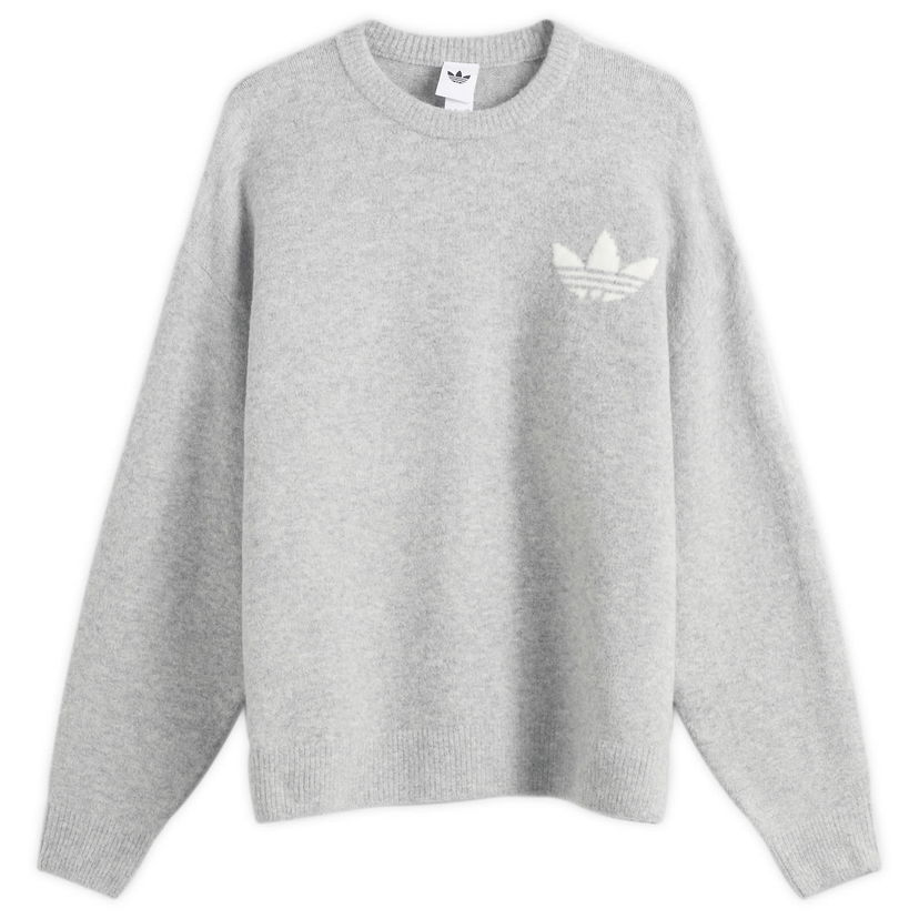 Sweater adidas Originals Knitted Sweatshirt, Size X-Small Grå | KF2341