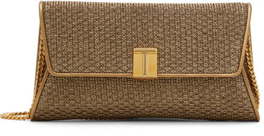 Håndtaske Tom Ford Tom Ford Nobile Textured Fabric Clutch Metalisk | L1736-TSY048X, 0