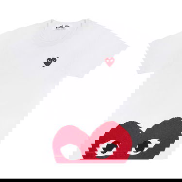 T-shirt Comme des Garçons PLAY T-Shirt Big Half Heart Hvid | az t033 051 1, 1