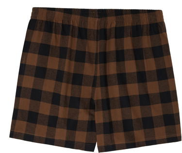 Boksere SKIMS SKIMS Flannel Sleep Shorts Brun | BO-BOX-6005M, 1