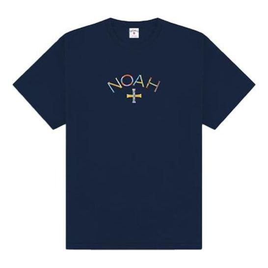 T-shirt Noah Embroidered Core Logo T-Shirt Mørkeblå | T30SS21, 0