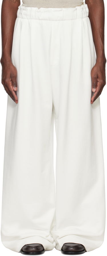 Joggingbukser Dries Van Noten Dries Van Noten Pleated Sweatpants Hvid | 251-021159-1610, 0
