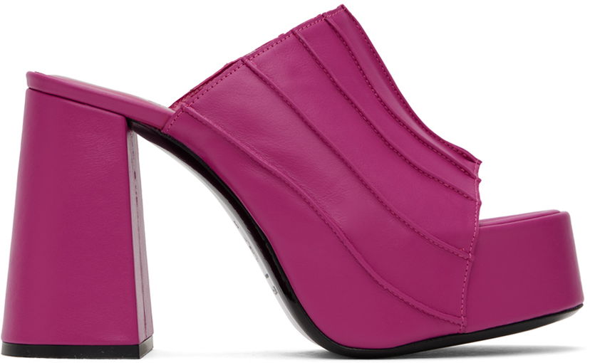 Kjole BY FAR BY FAR Brad Heeled Sandals Lyserød | 23PFBRAMFCHNAP