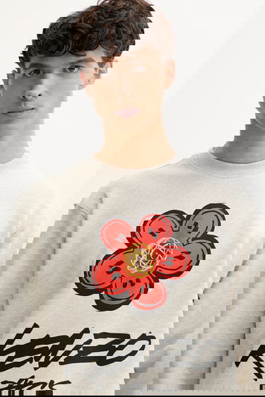 Sweatshirt KENZO Kenzo x Futura Graphic Print Sweatshirt Grå | FF65SW2524MC, 3