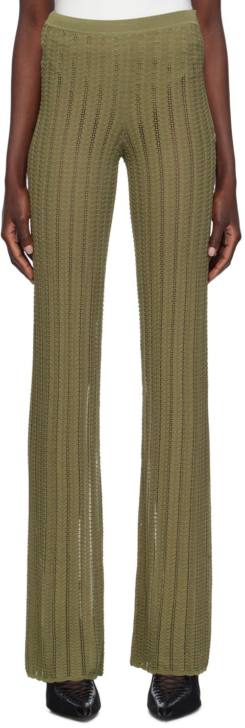 Bukser Dion Lee Dion Lee Knit Trousers Grøn | C7217P23