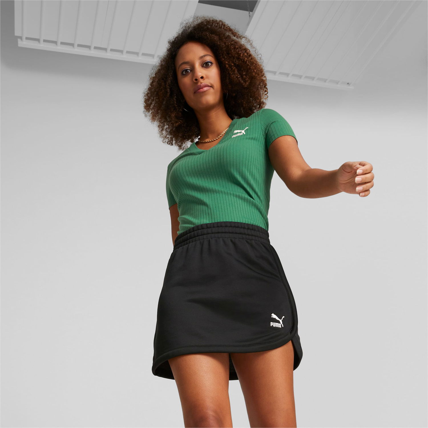 Nederdel Puma Classics A-Line Skirt Sort | 538061_01, 1
