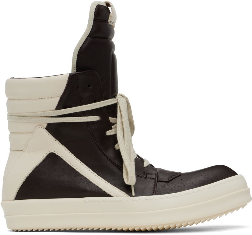 Sneakers og sko Rick Owens Rick Owens Hollywood Geobasket Brun | RU01E5894 LGYLCO