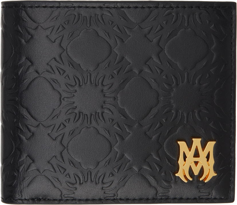 Tegnebog AMIRI Quad Embossed Leather Bifold Wallet Sort | AMACBI1010