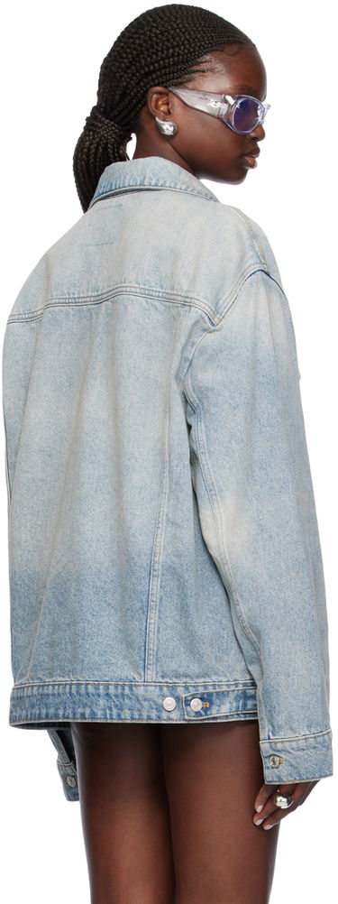 Jakke Courrèges Cocoon Denim Jacket Blå | 124DBL161DE0016, 2