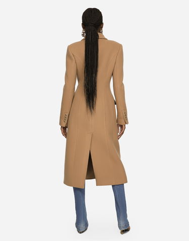 Frakker Dolce & Gabbana Long Double-breasted Wool And Cashmere Coat Beige | F0C8RTFU26KM0444, 2