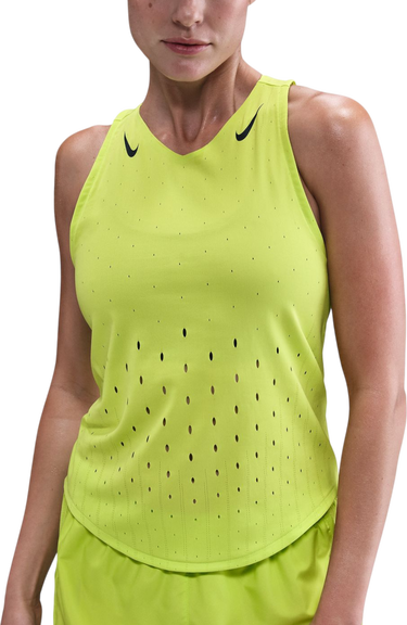 Tanktop Nike AeroSwift Perforated Running Tank Top Gul | fn2504-389, 0