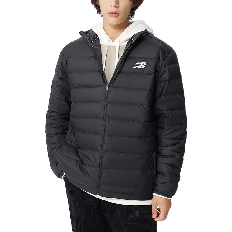Vindjakke New Balance Sport Windbreaker Jacket Sort | MJ23259-BK