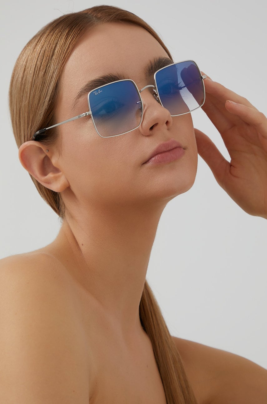 Solbriller Ray-Ban Ray-Ban Square Sunglasses Blå | 0RB1971.91493F.54, 0