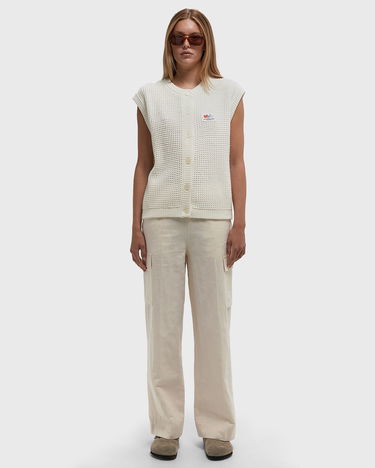 Cargo bukser ØLÅF Cotton Linen Cargo Pants Beige | W210401-OFF-WHITE, 2