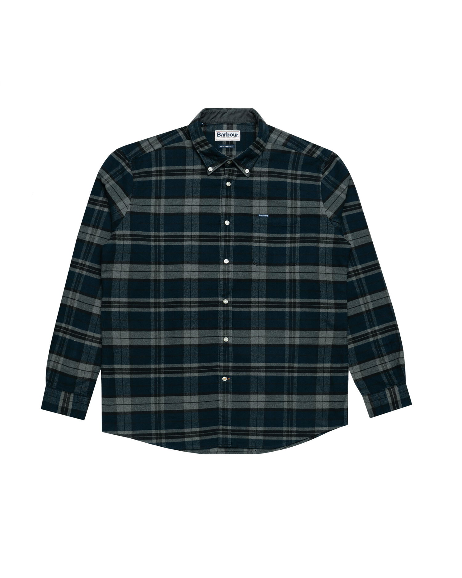 Skjorte Barbour Betsom Tailored Flannel Plaid Long-Sleeved Shirt Flerfarvet | MSH4998GY52, 0