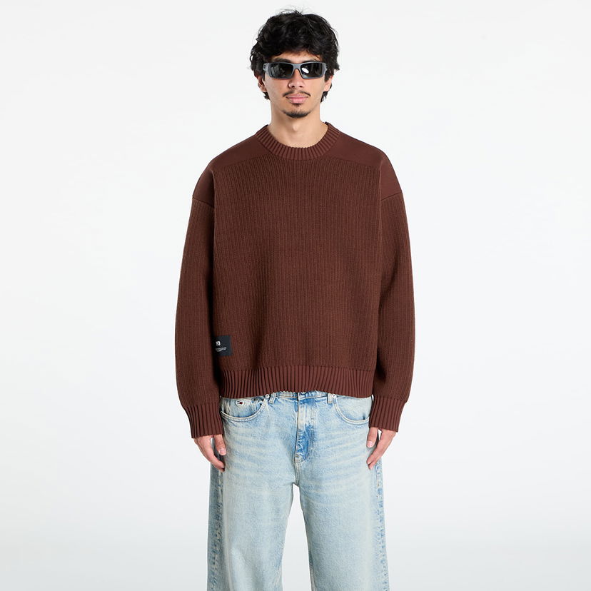 Sweater Y-3 Y-3 Padded UT Crew Sweater Brun | KD2560