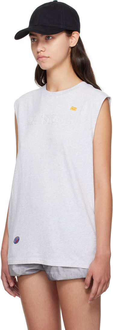 Tanktop Acne Studios Acne Studios Logo Muscle Tee Grå | CL0350-, 3