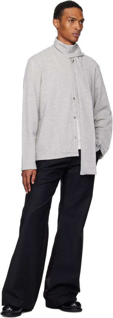 Sweatshirt Maison Margiela MM6 Maison Margiela Long Sleeve Sweatshirt with Attached Scarf Grå | SH0NH0015 M25013, 3