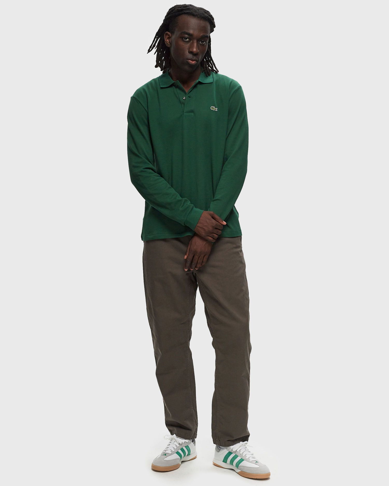 Polo skjorte Lacoste POLO CLASSIQUE L.12.12 À MANCHES LONGUES Grøn | L1312-132, 1