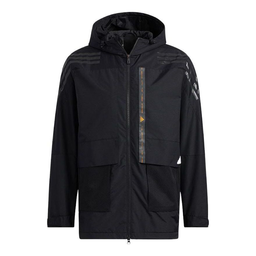 Parka adidas Originals Hooded Zipper Jacket Sort | HE7401, 0
