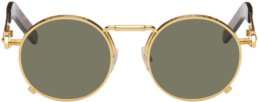 Solbriller Jean Paul Gaultier Jean Paul Gaultier 56-8171 Round Sunglasses Brun | 24/30-U-LU008-X055-92, 0