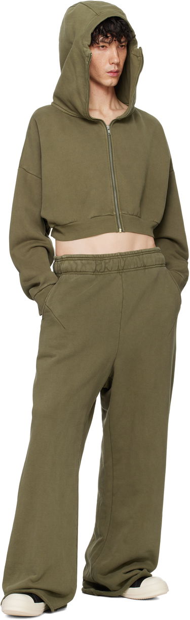 Sweatshirt Entire Studios Entire Studios Cropped Full-Zip Hoodie Grøn | ES2156MI, 3