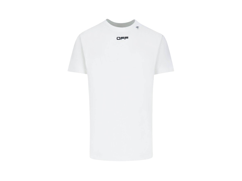 T-shirt Off-White Slim Fit Caravaggio Arrows T-Shirt Hvid | OMAA027S201850040188