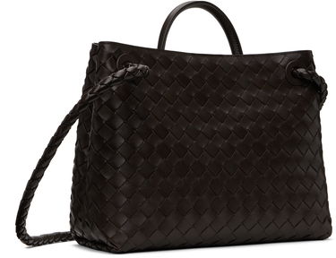 Mulepose Bottega Veneta Bottega Veneta Andiamo Woven Leather Tote Brun | 766016VCPP12272, 2