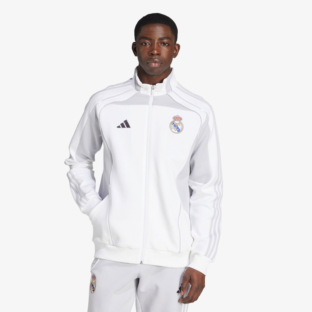 Jakke adidas Performance Real Madrid UBP Doubleknit Track Jacket Hvid | JN3069, 1
