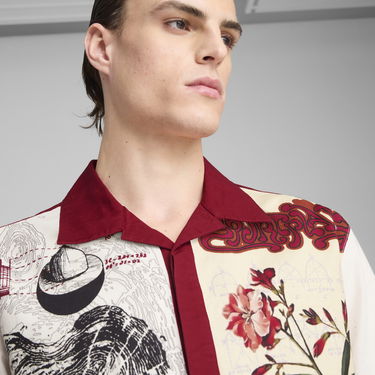 Skjorte Puma Palais Artisan Men's Botanical Print Shirt Flerfarvet | 629392_87, 4