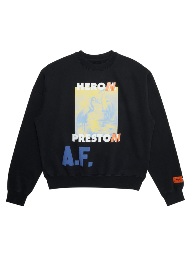 Sweatshirt HERON PRESTON A.F. Authorized Crewneck Sort | HMBA016S22JER0031015