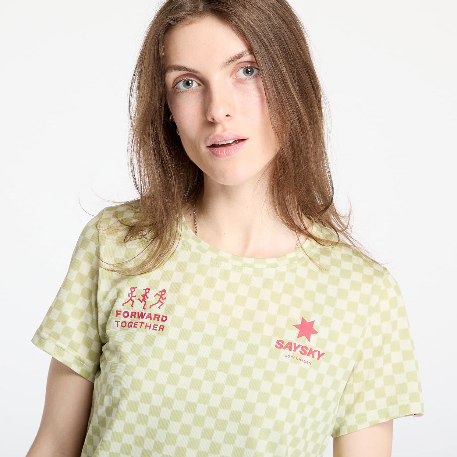 T-shirt Saysky SAYSKY Checker Combat T-Shirt Grøn | NWRSS31C1034, 1