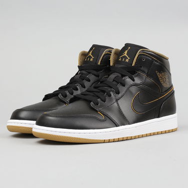 Sneakers og sko Jordan Air Jordan 1 Mid "Black Gold" Sort | 554724-042, 1
