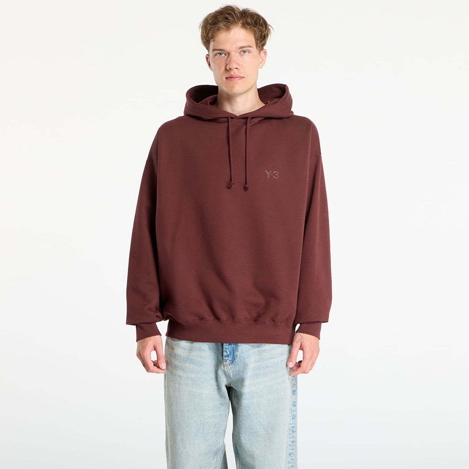 Sweatshirt Y-3 Fl Hoodie UNISEX Mystery Brown L Brun | KA3111, 0