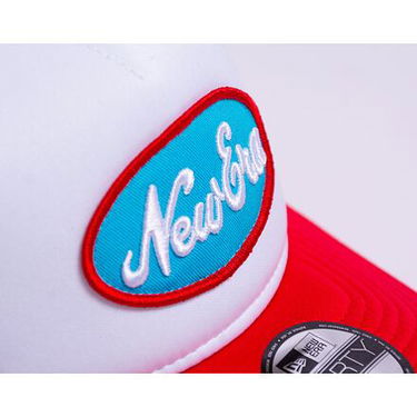Kasket New Era 9FORTY A-Frame Trucker Oval Red / White One Size Rød | 60435036, 2