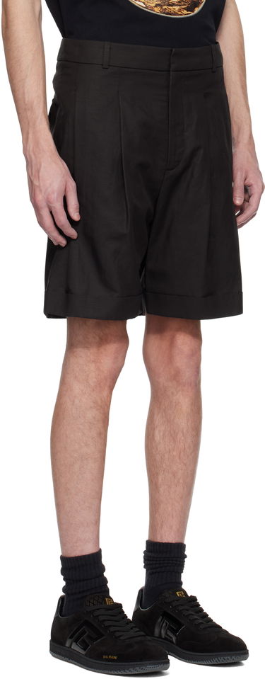 Shorts Balmain Balmain Pleated Bermuda Shorts Sort | EH0PB007VE90, 1