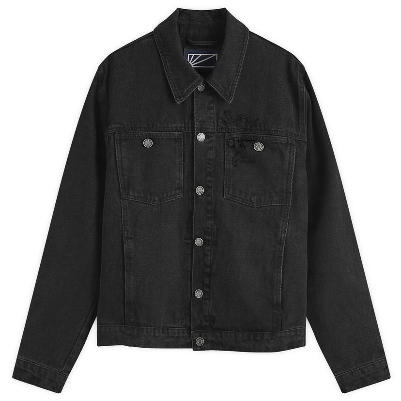 Jakke PACCBET Lined Denim Sort | PACC15J001-BLK