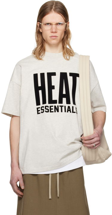 T-shirt Fear of God ESSENTIALS NBA Heat Short Sleeve T-Shirt Beige | 125AL244302F, 0