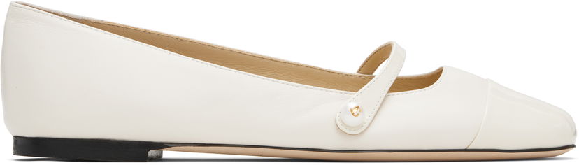 Sneakers og sko Jimmy Choo Jimmy Choo Elisa Ballerina Flats Hvid | ELISA FLAT