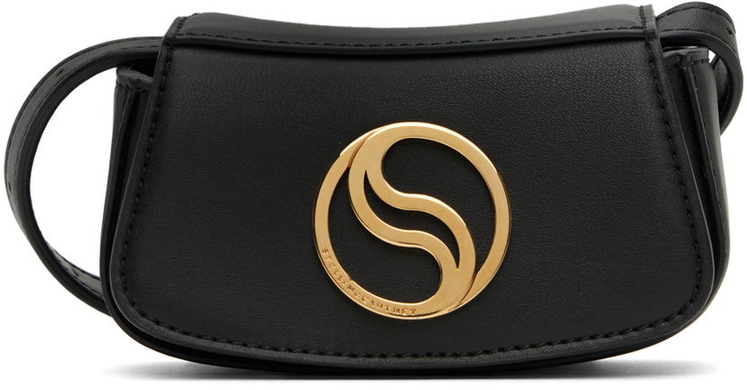 Skuldertaske Stella McCartney Small S-Wave Shoulder Bag Sort | 7B0026WP0109