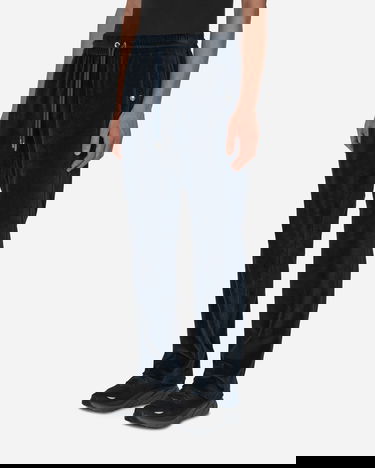 Joggingbukser Moncler Velvet Sweatpants Mørkeblå | H20918H00009 778, 1