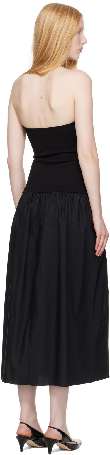 Kjole rag & bone rag & bone Irina Mixed-Media Midi Dress Sort | WAC25P3017D817, 2