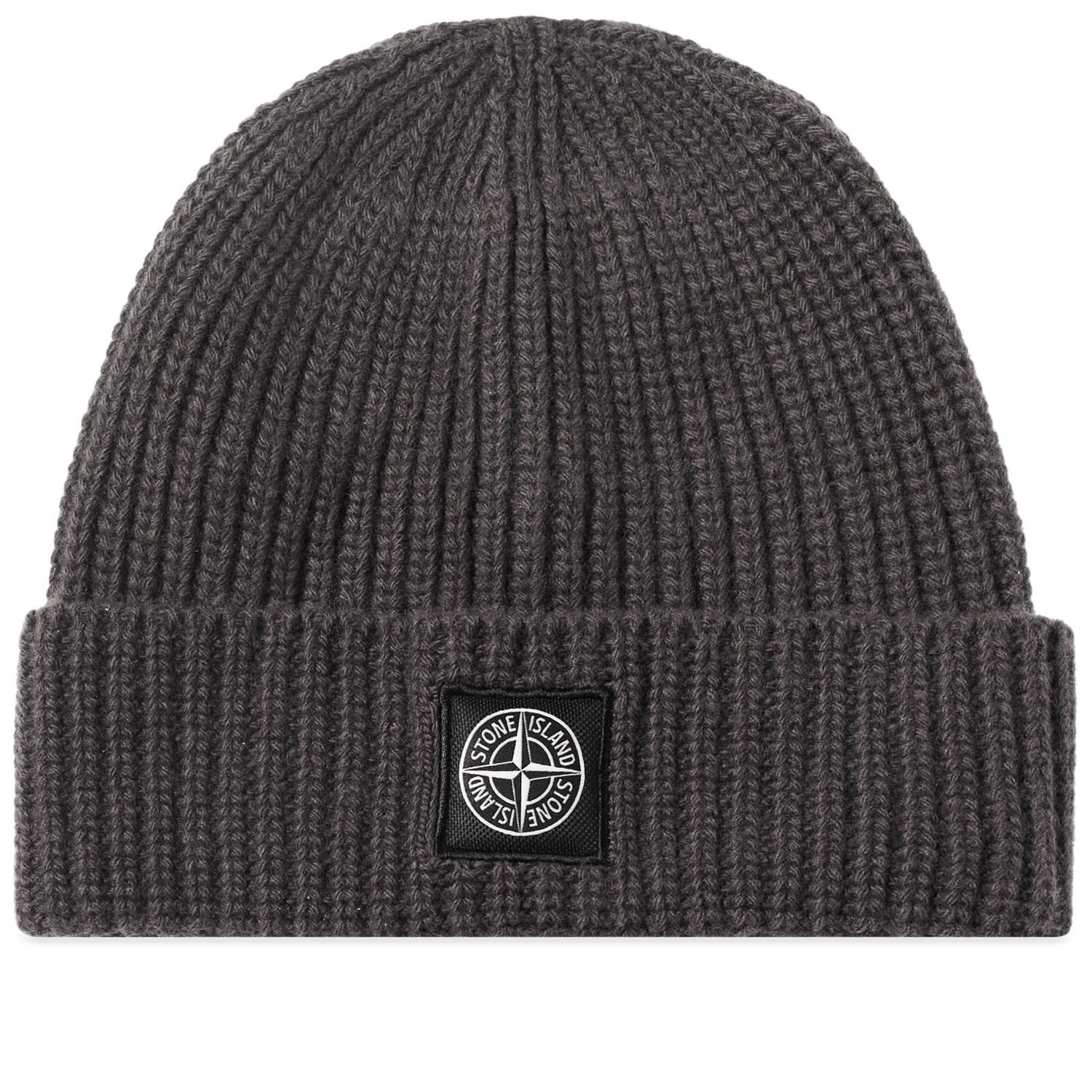 Beanie Stone Island Wool Patch Beanie Grå | 7915N10-V0M67, 0