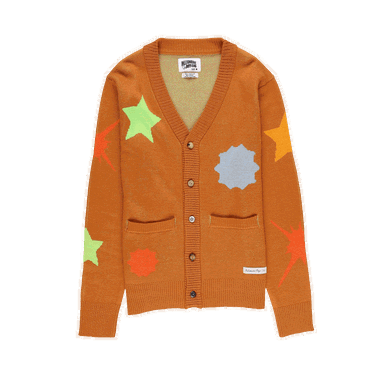 Sweater BILLIONAIRE BOYS CLUB Shooting Star Cardigan Orange | 821 8503 SUDA, 0
